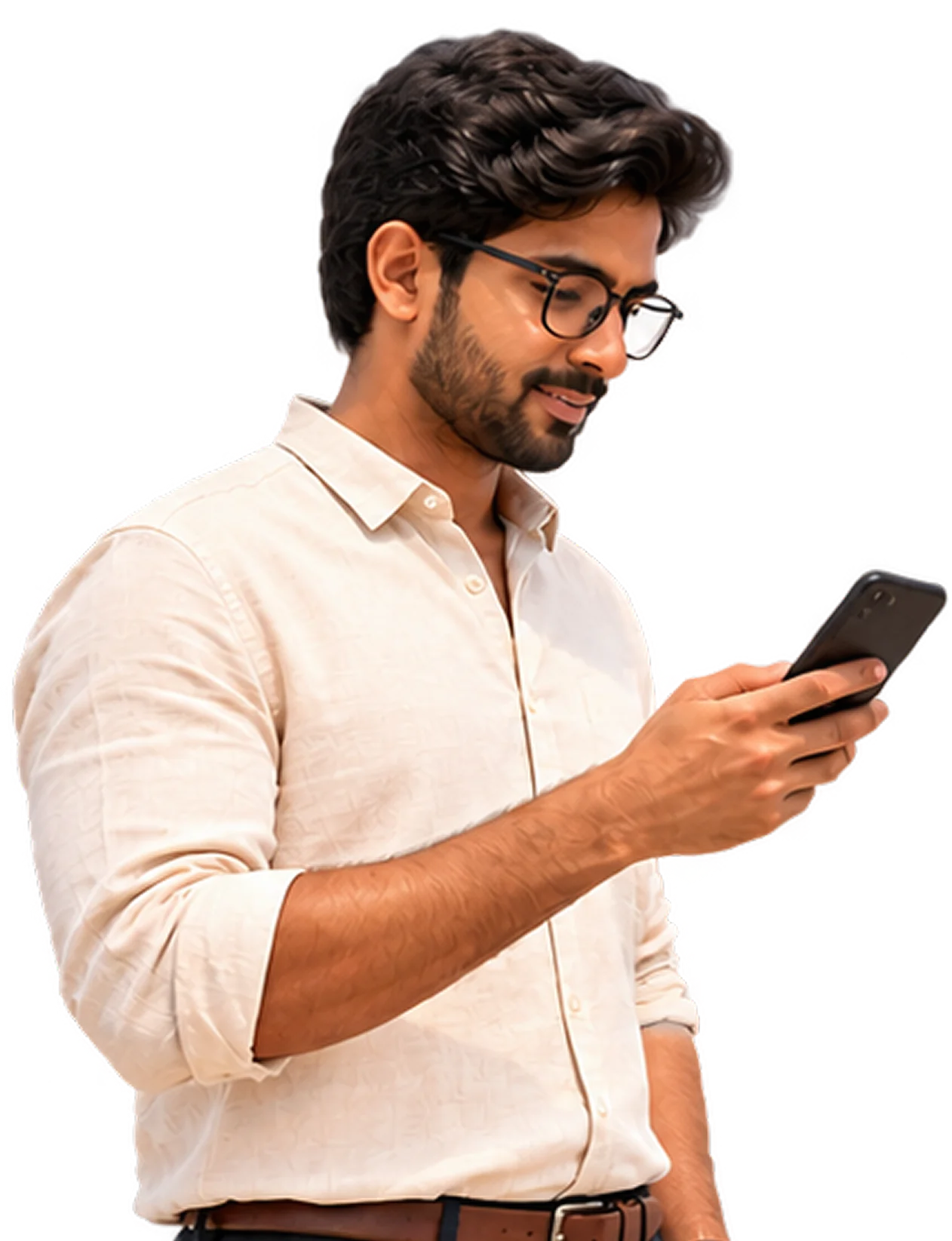 Homeowner tracking Jaipur home construction from smartphone