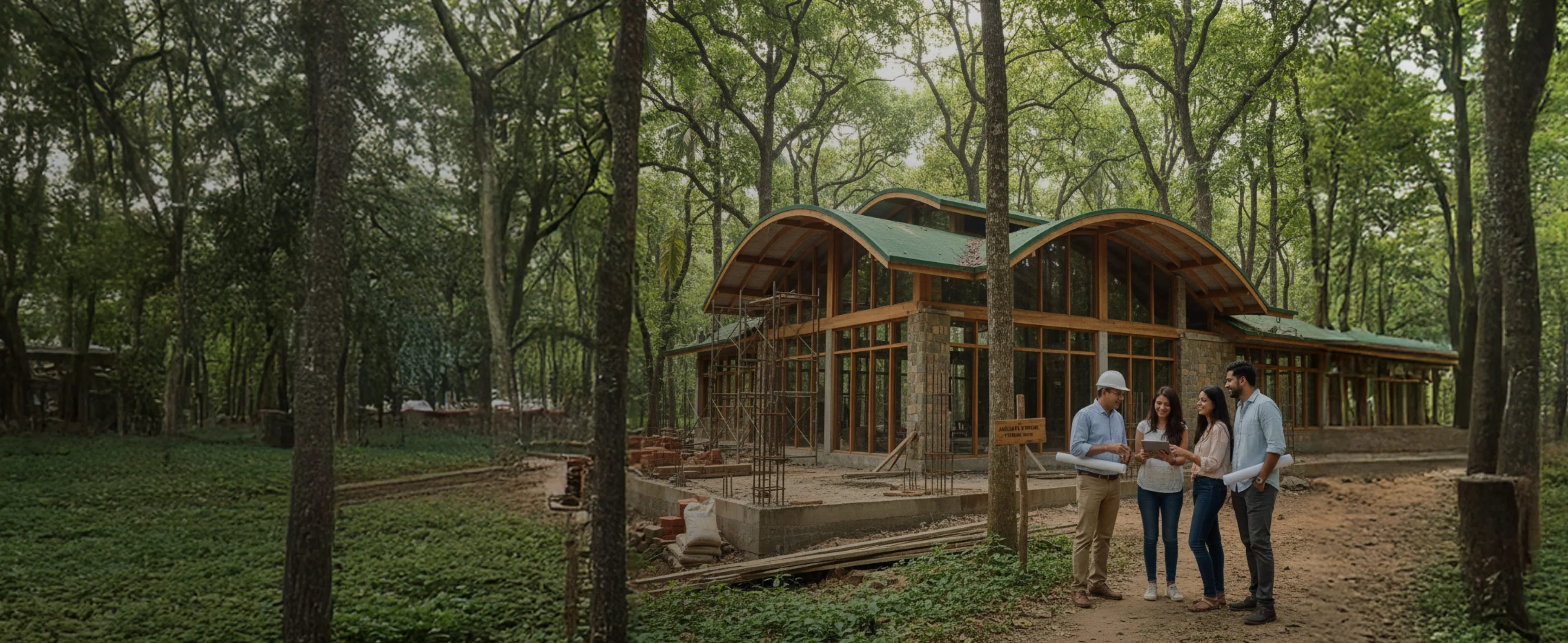 Reidius Infra team on site at a client's home under construction