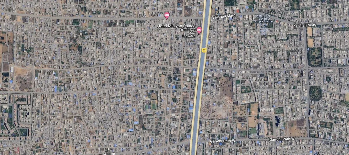 Map showing the Reidius Infra office location