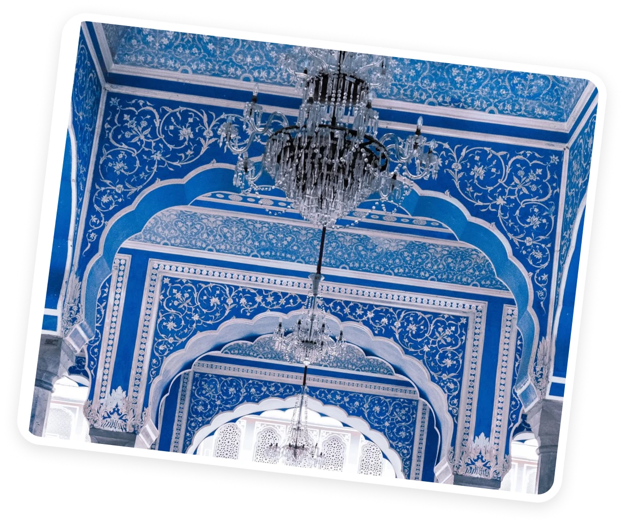 Jaipur Palace Blue Arch